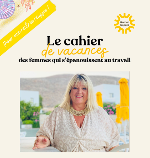 Première page du cahier de vacances du leadership au féminin de la coach Chine Lanzmann